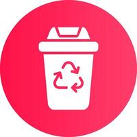 Recycling Bin Creative Icon Design vector