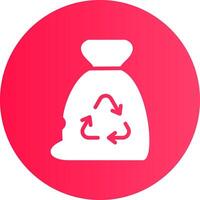 Garbage bag Creative Icon Design vector