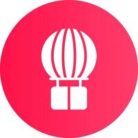 Hot Air Balloon Creative Icon Design vector