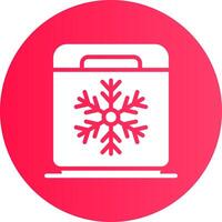 Freezer Creative Icon Design vector