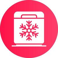 Freezer Creative Icon Design vector