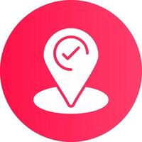 Checkmark Creative Icon Design vector