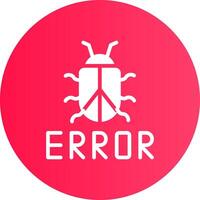 diseño de icono creativo de error vector