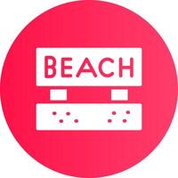 Beach Creative Icon Design vector