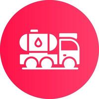 Tanker Truck Creative Icon Design vector