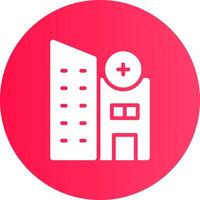 diseño de icono creativo de propiedad de hospital vector