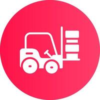 Forklift Creative Icon Design vector