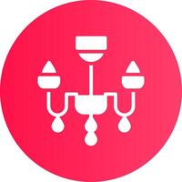 Chandelier Creative Icon Design vector