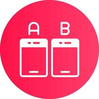 Ab Testing Creative Icon Design vector