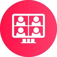 Conference Call Creative Icon Design vector