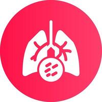 Lung Cancer Creative Icon Design vector