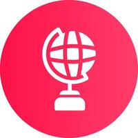 Globe Stand Creative Icon Design vector