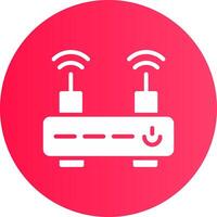 Wifi Router Creative Icon Design vector