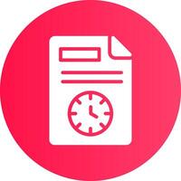 Schedule Creative Icon Design vector