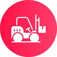 Forklift Creative Icon Design vector