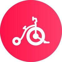 diseño de icono creativo de bicicleta de circo vector