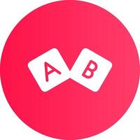 diseño de icono creativo de bloque abc vector