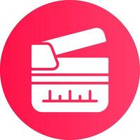Clapperboard Creative Icon Design vector