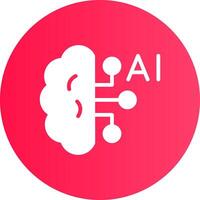 Artificial Intelligence Creative Icon Design vector