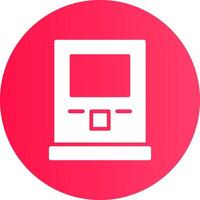 Atm Machine Creative Icon Design vector