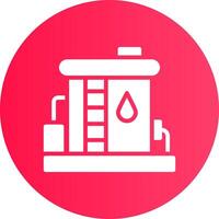 Oil Tank Creative Icon Design vector