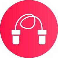 Skipping Rope Creative Icon Design vector