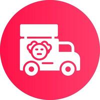 Circus Van Creative Icon Design vector