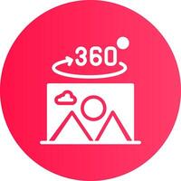 360 Degree Photo Creative Icon Design vector