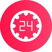 24 Hours Creative Icon Design vector