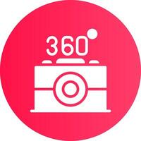 360 Camera Creative Icon Design vector