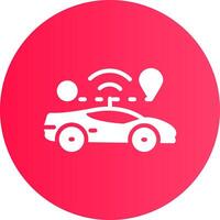 Self Driving Creative Icon Design vector