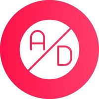 Ad Blocker Creative Icon Design vector
