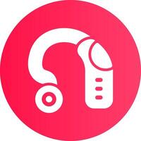 Hearing Aid Creative Icon Design vector