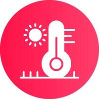 High Temperature Creative Icon Design vector