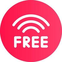 Free Wifi Creative Icon Design vector