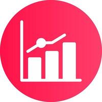 Growth Chart Creative Icon Design vector