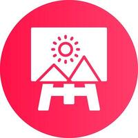 Canvas Creative Icon Design vector