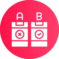 AB Testing Creative Icon Design vector