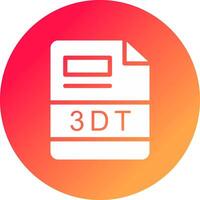 3DT Creative Icon Design vector