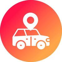 diseño de icono creativo de ubicación de coche vector