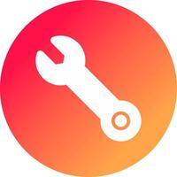 Wrench Creative Icon Design vector