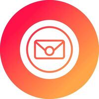 Circle Envelope Creative Icon Design vector