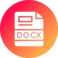 DOCX Creative Icon Design vector