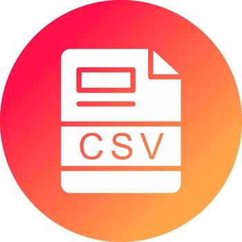 CSV Creative Icon Design vector