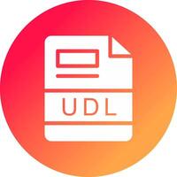 UDL Creative Icon Design vector