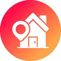 Home Location Creative Icon Design vector