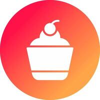 Cupcake Creative Icon Design vector