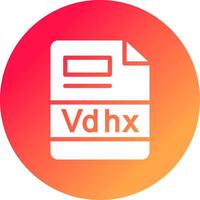 vdhx creativo icono diseño vector