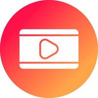 Video Play Creative Icon Design vector