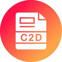 C2D Creative Icon Design vector